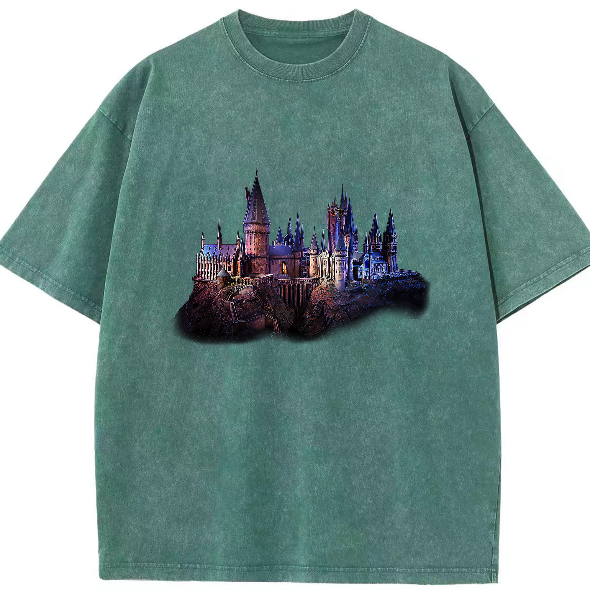 （画像用） Harry Potter ハリー・ポッターシリーズ 綿100% ヴィンテージ風 半袖Tシャツ（フロントプリント）